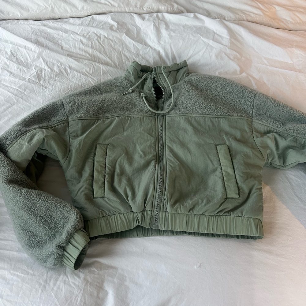 Urban Outfitters Sage Green Bomber Jacket Medium